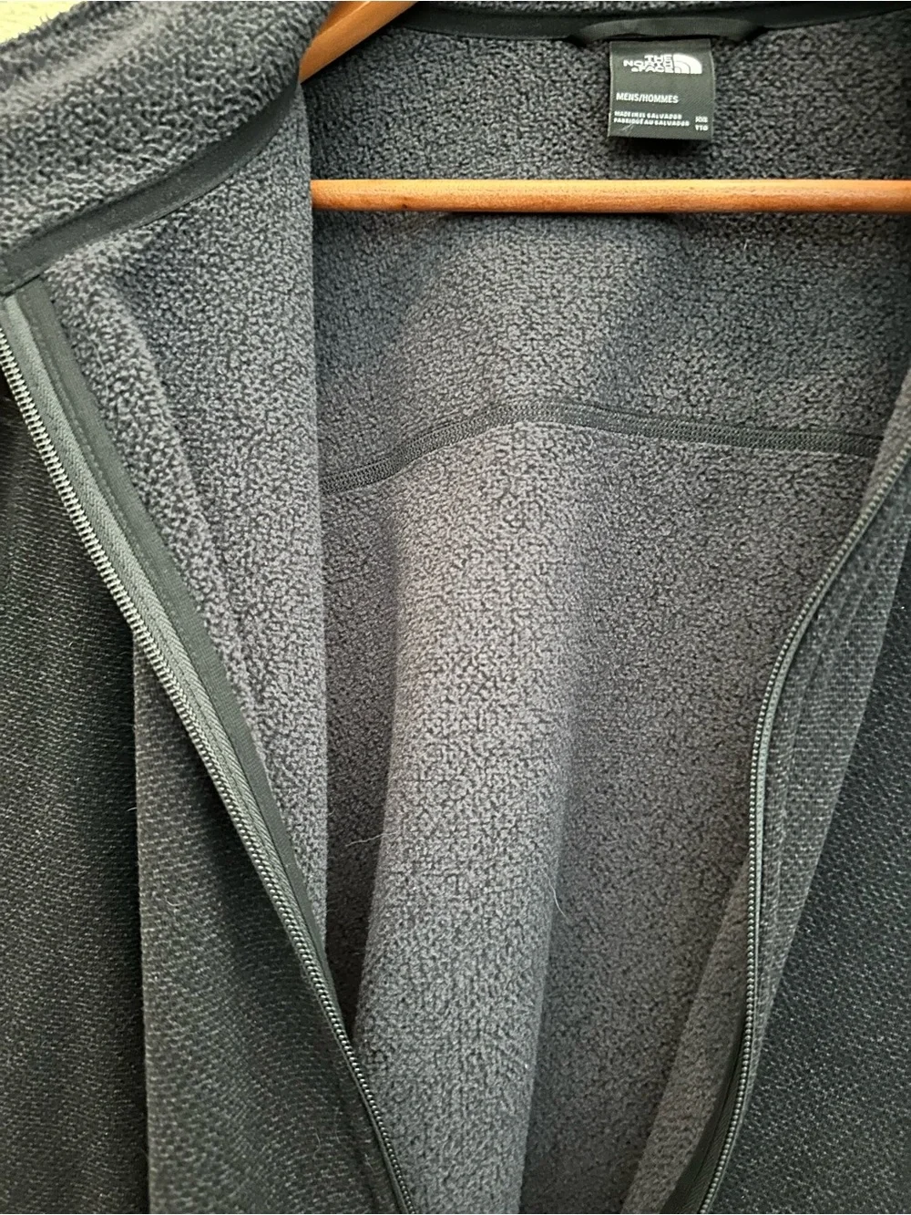 The North Face Black Lightweight Full-Zip Fleece Jacket
